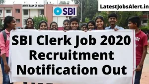 SBI Clerk Job 2020