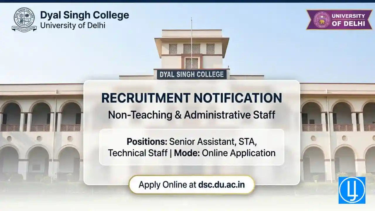 Dyal Singh College Recruitment 2020 – Apply Online