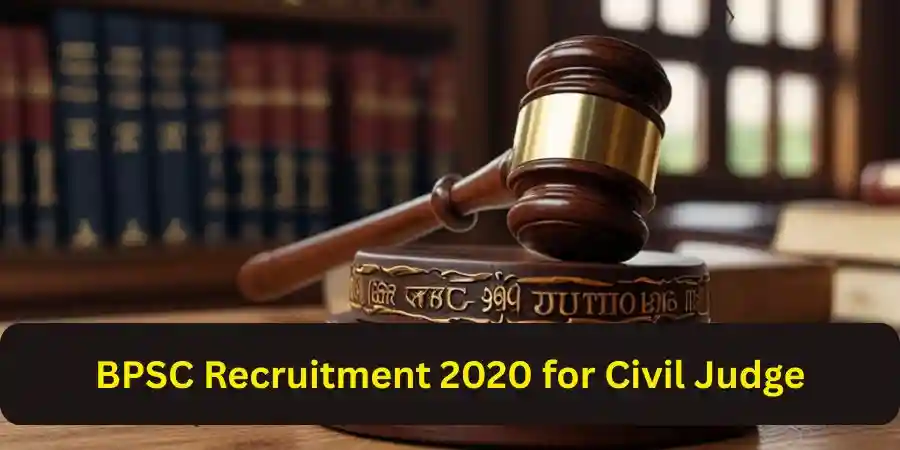 BPSC Recruitment 2020 for Civil Judge