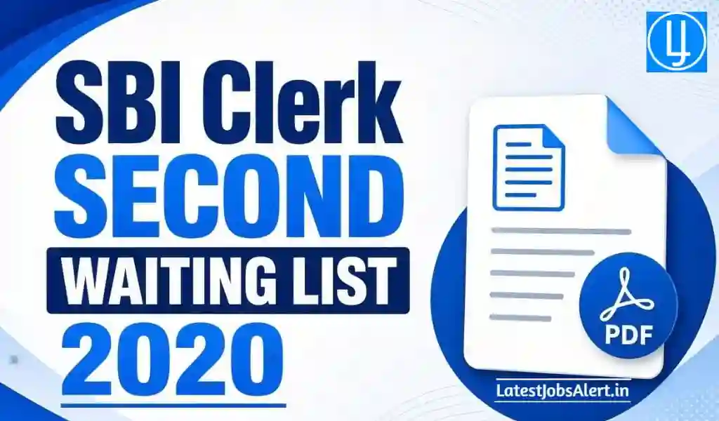 SBI Clerk Second Waiting List