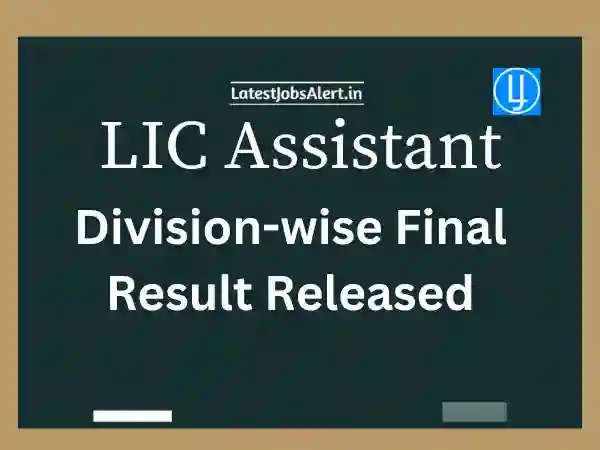 LIC Assistant 2019 Final Result
