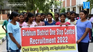 Recruitment in child protection department 2022 Birbhum District One Stop Centre Case Worker