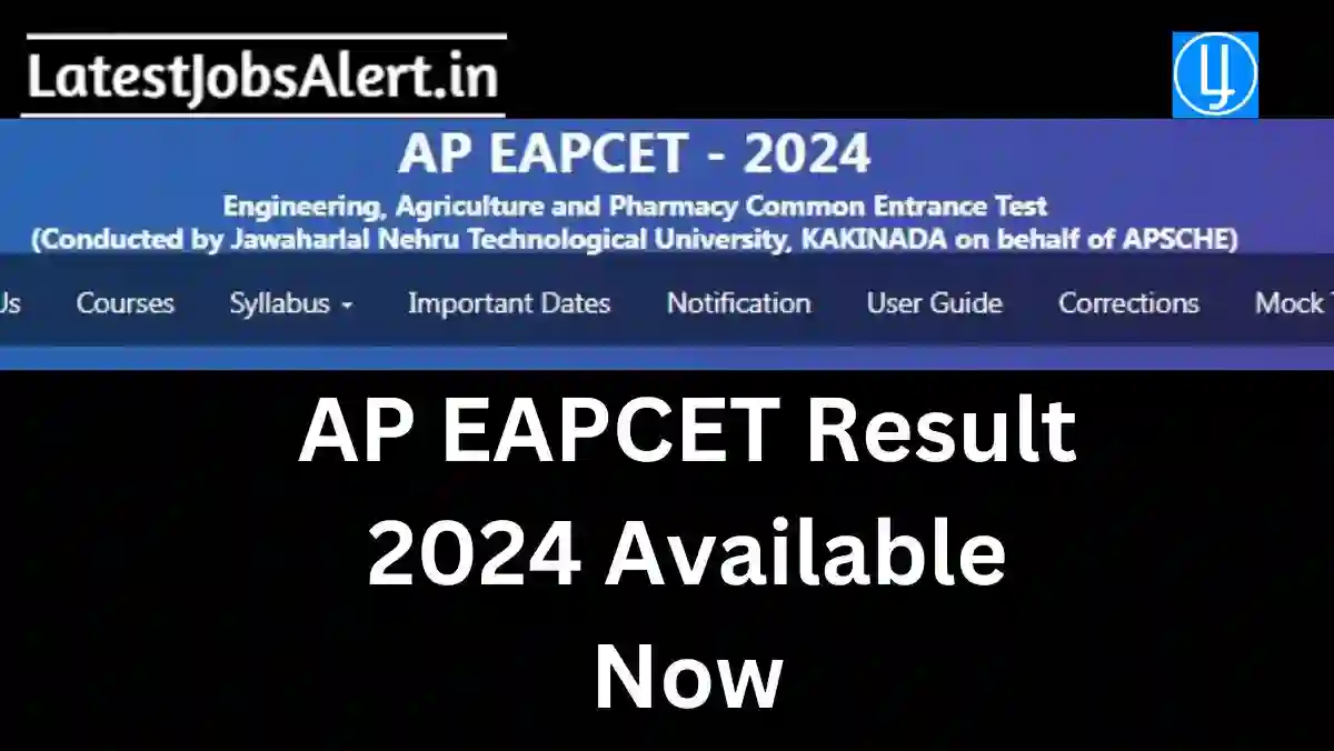 AP EAPCET Result 2024 Available Now