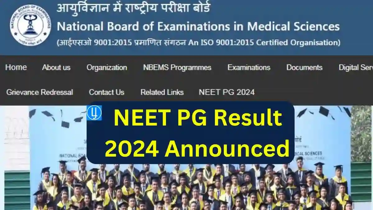NEET PG Result 2024 Announced-