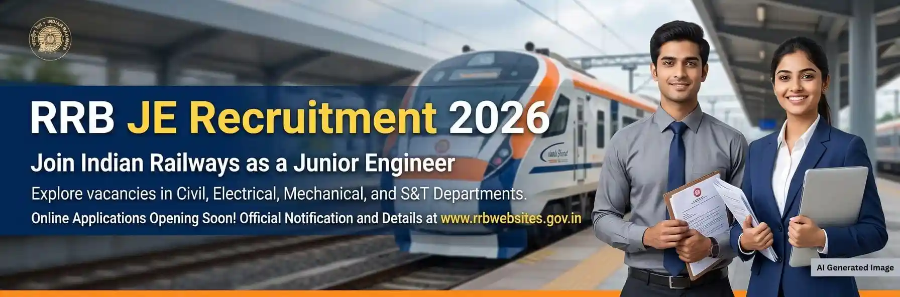 RRB JE Recruitment 2026 Notification Out