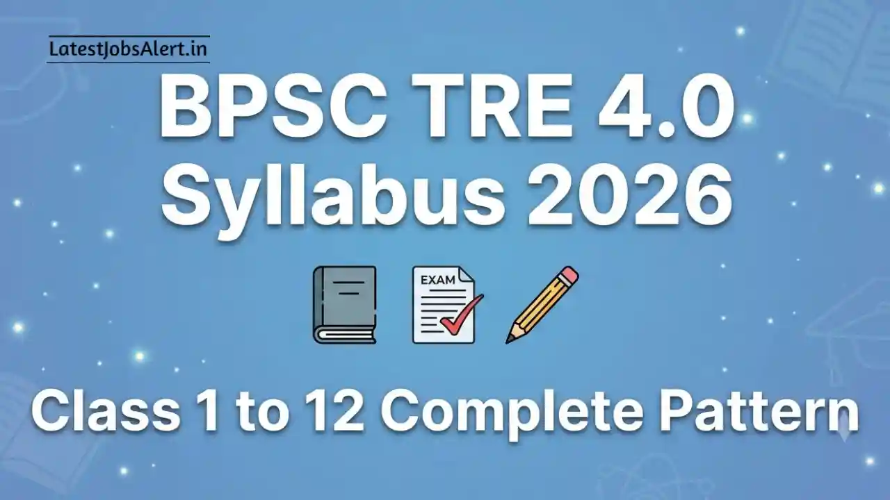 BPSC TRE 4.0 Syllabus 2026
